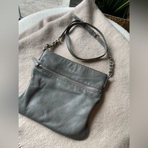Kate Spade Leather Grey Crossbody Bag